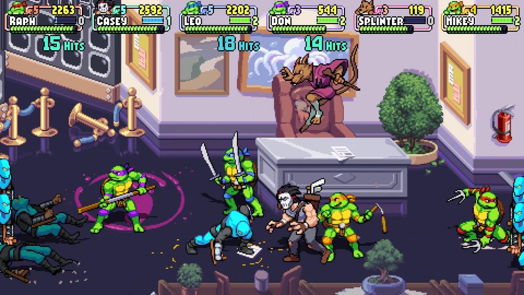 teenage mutant ninja turtles shredder's revenge 6 player mode